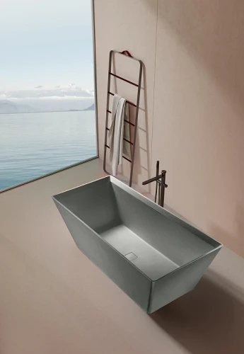 Ванна из искусственного камня AltroBagno Francesca 170x75 090104 цвет Серый цемент