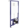 Унитаз с инсталляцией WeltWasser Merzbach 043 GL-WT 10000009939 + Berges Novum L5 040215 с сиденьем Микролифт и Черной матовой клавишей смыва