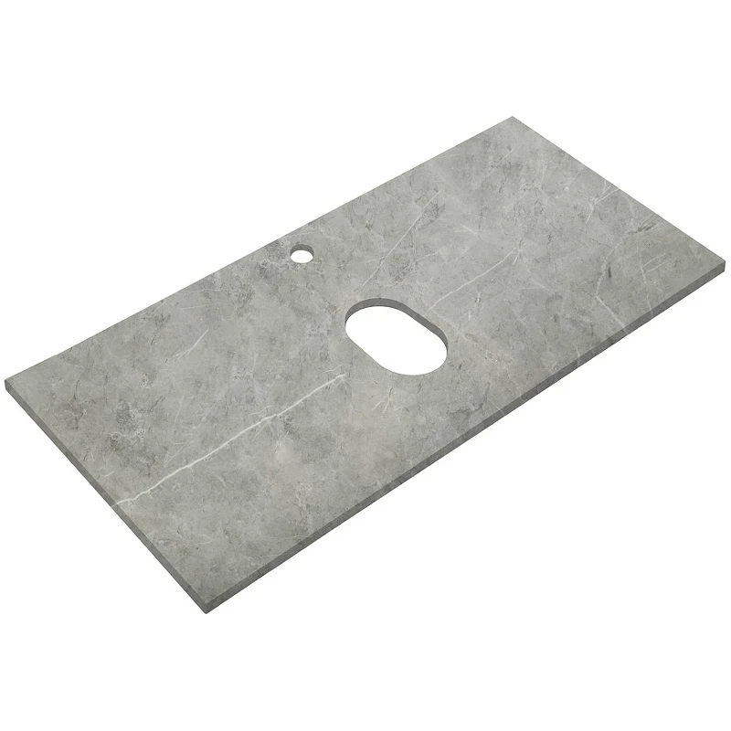 Столешница под раковину BelBagno 90 KEP-90-MGL Marmo Grigio Lucido искусственный камень (литьевой мрамор)