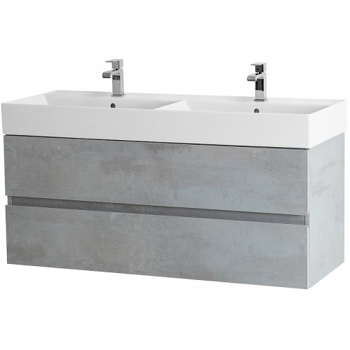 Тумба под раковину Cezares Molveno 46 120 MOLVENO 46-120-2C-SO-2-BET подвесная Beton МДФ / ЛДСП
