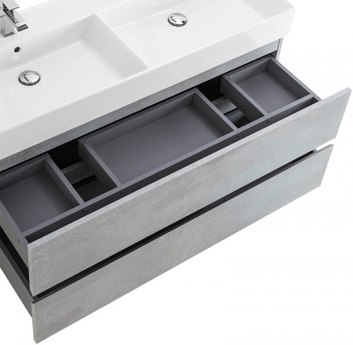 Тумба под раковину Cezares Molveno 46 120 MOLVENO 46-120-2C-SO-2-BET подвесная Beton МДФ / ЛДСП