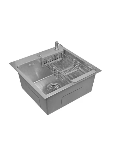 Кухонная мойка Wisent 50 WGS35050T/WGER013/W405A цвет Сатин