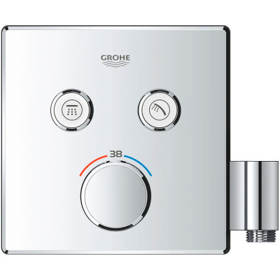 Смеситель для душа Grohe Grohtherm SmartControl 29125000 с термостатом Хром латунь встраиваемый