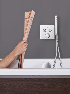 Смеситель для душа Grohe Grohtherm SmartControl 29125000 с термостатом Хром латунь встраиваемый