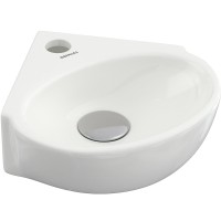Раковина Berges Small 30 182011 Белая глянцевая фарфор подвесная, накладная