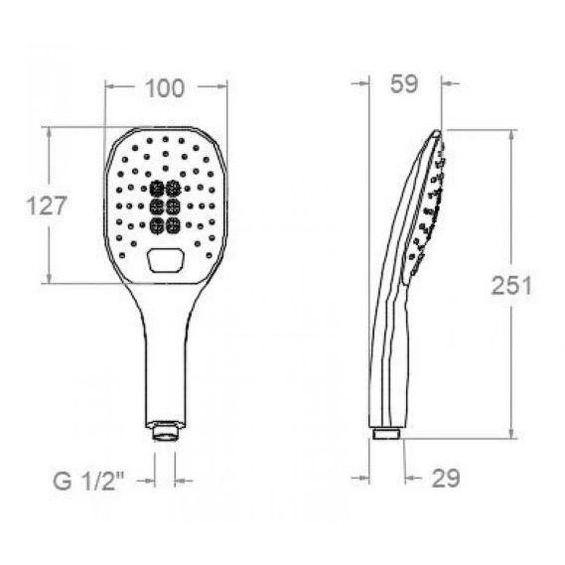 Ручной душ Ramonsoler Accesorios 4913K3 Хром