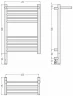 Электрический полотенцесушитель Сунержа Богема 3.1 с 1 полкой 60x40 020-6006-6040 цвет Шампань
