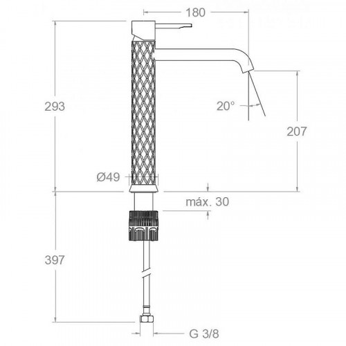 Смеситель для раковины Ramonsoler Odisea Joya 590201OC Золото брашированное