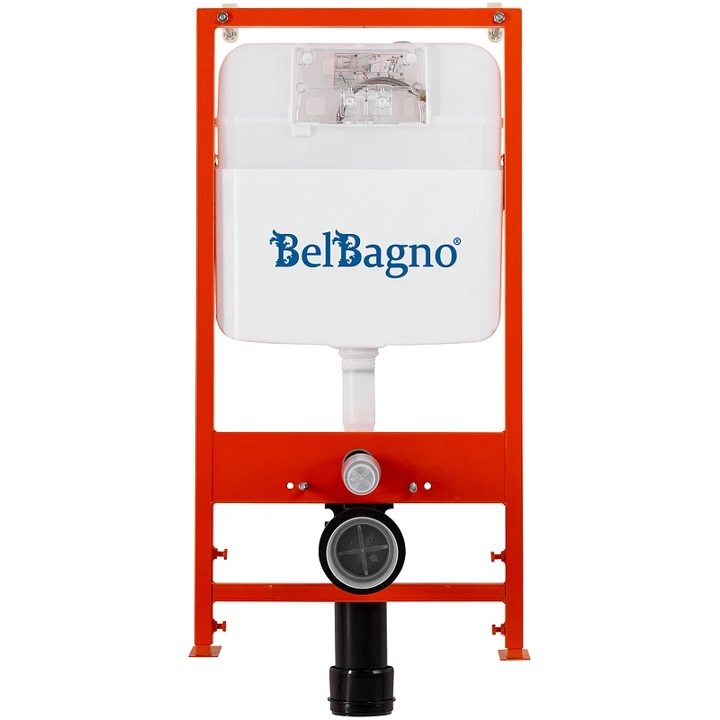 Инсталляция BelBagno BB026/BB050CR.MAT с клавишей смыва Хром матовый пластик