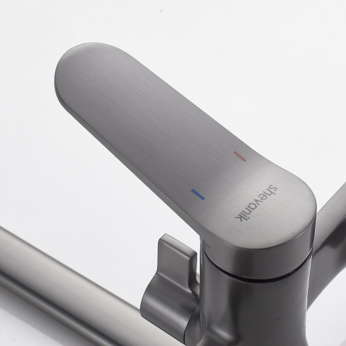 Смеситель для ванны Shevanik S43T S4322T универсальный цвет Оружейная сталь