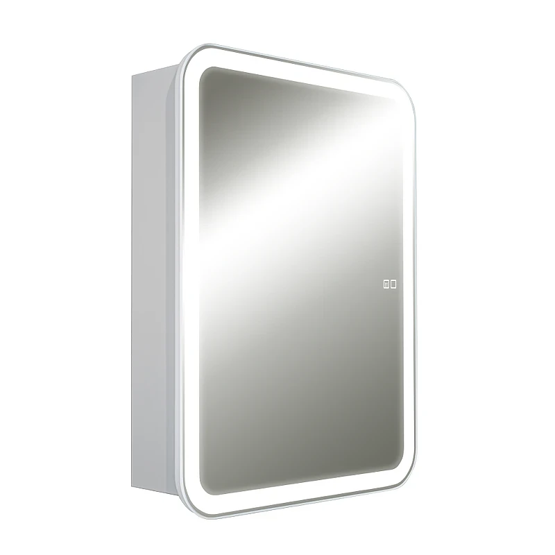 Зеркальный шкаф AQUAme AQM9202 60 с подсветкой цвет Белый