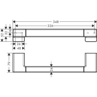Поручень Hansgrohe AddStoris 41744990 Полированное золото