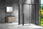 Душевой уголок Vincea Lugano 130х100 VSR-1L1013CLB-1 профиль Черный стекло прозрачное