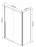Душевой уголок Vincea Lugano 130х100 VSR-1L1013CLB-1 профиль Черный стекло прозрачное