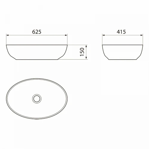 Раковина-чаша Point Сатурн 63 PN43901 Белая