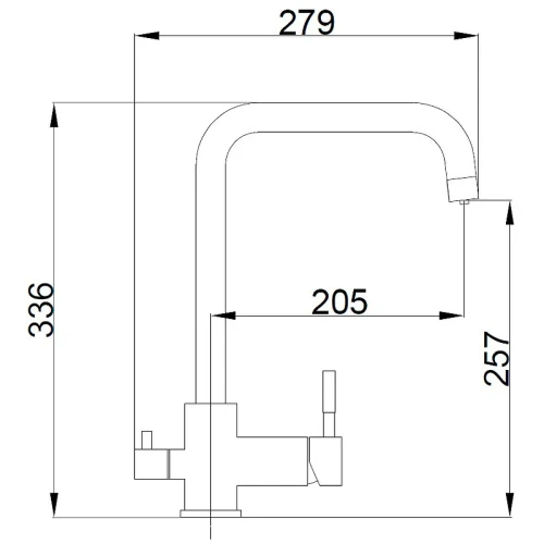 Смеситель для кухни Haiba HB76820-7 Черный матовый