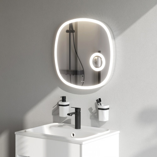 Зеркало AM.PM Func 55 M8FMOX0553SA с подсветкой с увеличением с ИК-сенсорным выключателем стекло