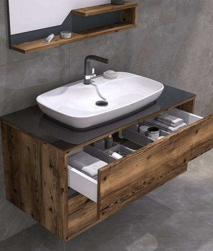 Тумба под раковину Orka Galia 100 3004162 подвесная Lidya МДФ / ЛДСП