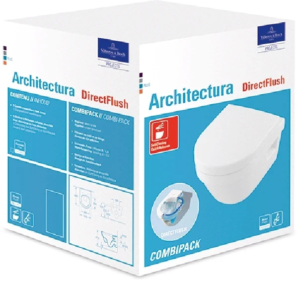 Унитаз Villeroy&Boch Architectura Plus 4687HR01 подвесной с сиденьем Soft Close