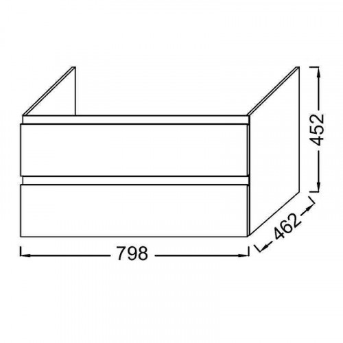 Тумба под раковину Jacob Delafon Madeleine 79,8 EB2053-JSH цвет Зеленый