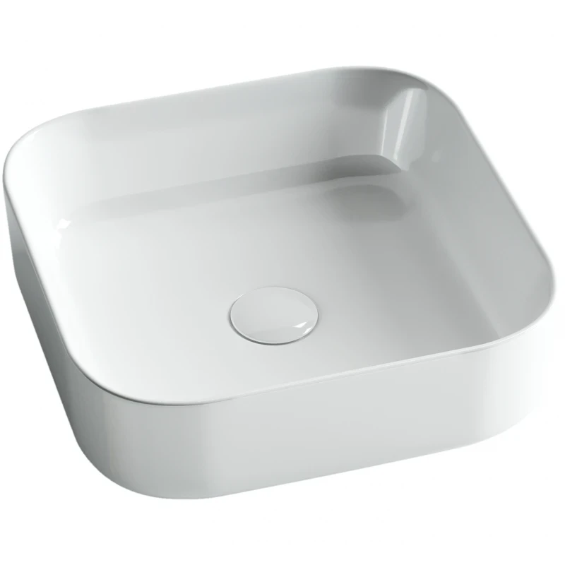 Раковина-чаша Ceramicanova Element 38 CN6012 Белая фаянс накладная