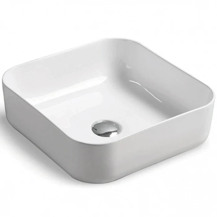Раковина-чаша Ceramicanova Element 38 CN6012 Белая фаянс накладная