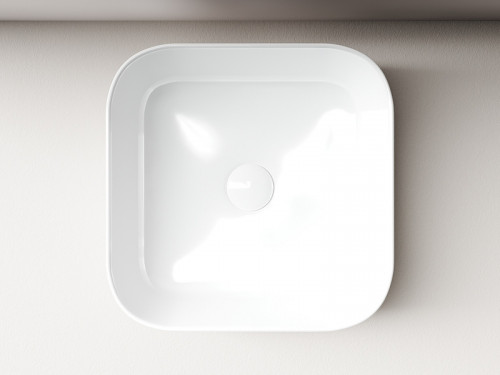 Раковина-чаша Ceramicanova Element 38 CN6012 Белая фаянс накладная