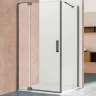 Душевой уголок Vincea Extra 120x90 VSR-1E111290CLGM профиль Вороненая сталь стекло прозрачное