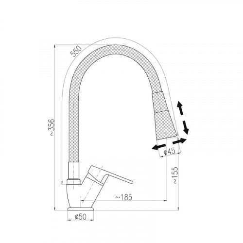 Смеситель для кухни Rav Slezak Colorado CO106.5/13S цвет Хром Серый