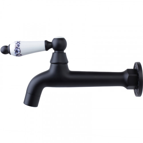 Кран для одного типа воды Bronze de Luxe 13262/1 Черный матовый латунь на стену