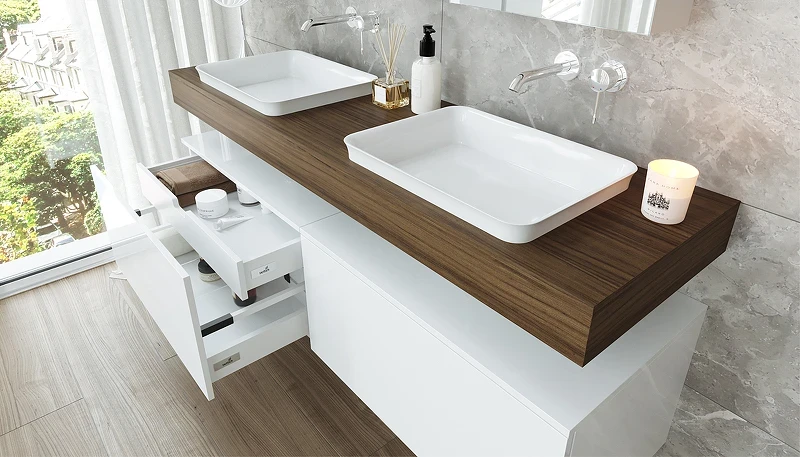 Столешница под раковину Velvex Unique Unit 160 st.UNI.160-628 Дуб карпентер