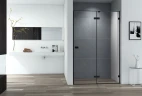 Душевая дверь Cezares Bellagio 100 BELLAGIO-B-12-100-C-NERO профиль Черный матовый стекло прозрачное