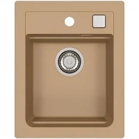 Кухонная мойка Alveus Granital Atrox 10 Beige G55 400x500 1139769 Бежевая искусственный камень (литьевой мрамор) встраиваемая сверху, встраиваемая снизу