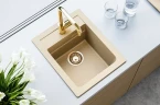 Кухонная мойка Alveus Granital Atrox 10 Beige G55 400x500 1139769 Бежевая искусственный камень (литьевой мрамор) встраиваемая сверху, встраиваемая снизу