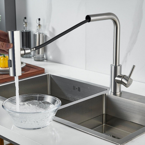 Смеситель для кухни Raffine F203L цвет Сатин