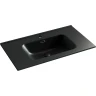 Раковина Ceramicanova Element 80 CN7005MB Черная матовая фарфор полувстраиваемая