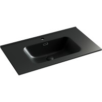Раковина Ceramicanova Element 80 CN7005MB Черная матовая фарфор полувстраиваемая