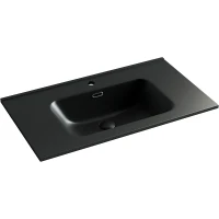 Раковина Ceramicanova Element 80 CN7005MB Черная матовая фарфор полувстраиваемая