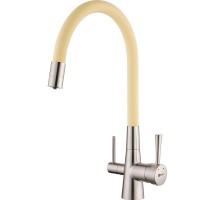 Смеситель для кухни Lemark Comfort LM3075BN-Beige Никель Бежевый латунь