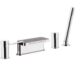Смеситель на борт ванны Remer Minimal N06317MM цвет Хром