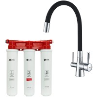 Смеситель для кухни Lemark Comfort LM3075C085 Хром Черный латунь