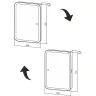 Зеркальный шкаф Silver Mirrors Фиджи Flip 50 LED-00002471 с подсветкой Белый МДФ / ЛДСП, стекло