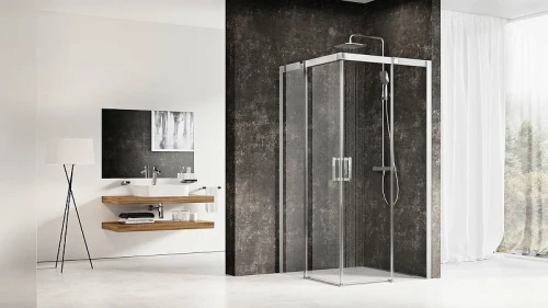 Душевой уголок Ravak Matrix MSRV4-100 100x100 1WVAA100Z1 профиль Белый стекло Transparent