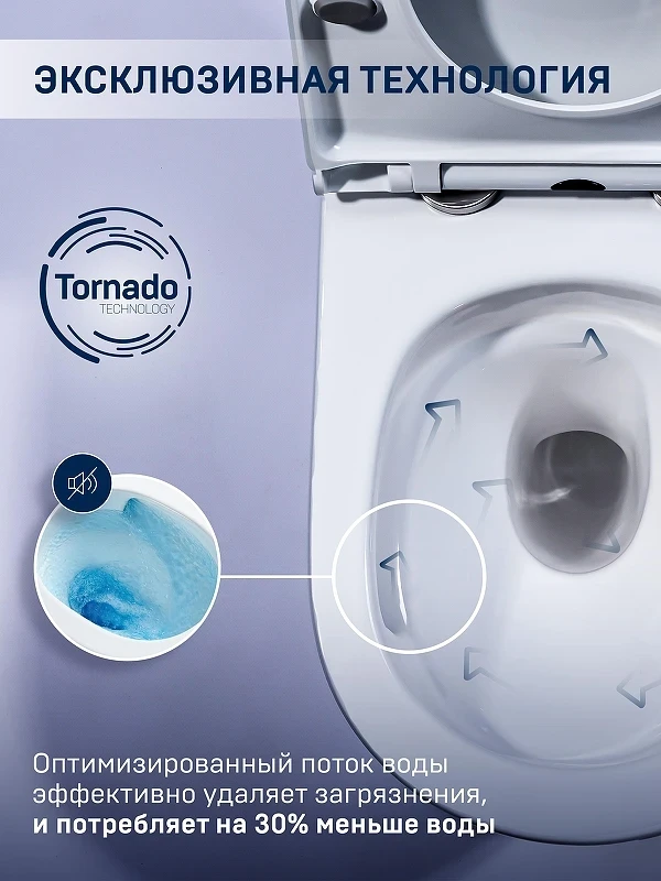 Унитаз компакт Charus Torre Bianca CT700-131W Caravan цвет Белый с бачком и сиденьем Микролифт