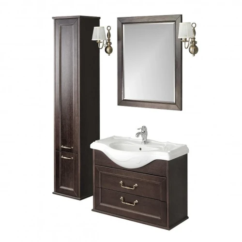 Шкаф пенал Roca America Evolution W 36 L ZRU9302954 подвесной цвет Дуб темный