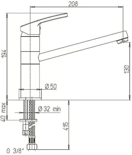 Смеситель для кухни Paini Miura MRCR573GMLMKM Хром