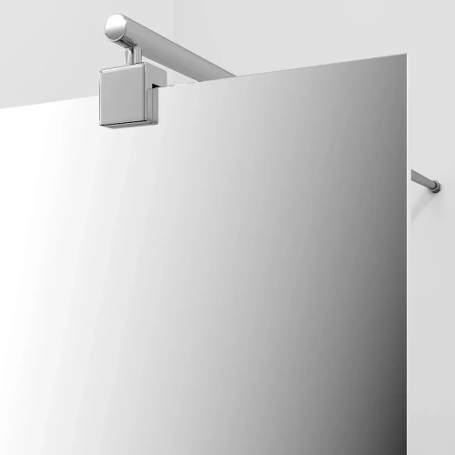 Душевая перегородка WasserKRAFT Rur 90 30W39-MR профиль цвет Хром стекло зеркальное