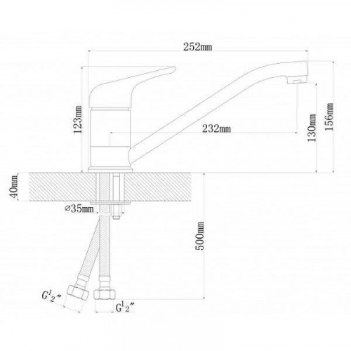 Смеситель для кухни Dr. Gans Нота 319.01l.1123.405 цвет Терра
