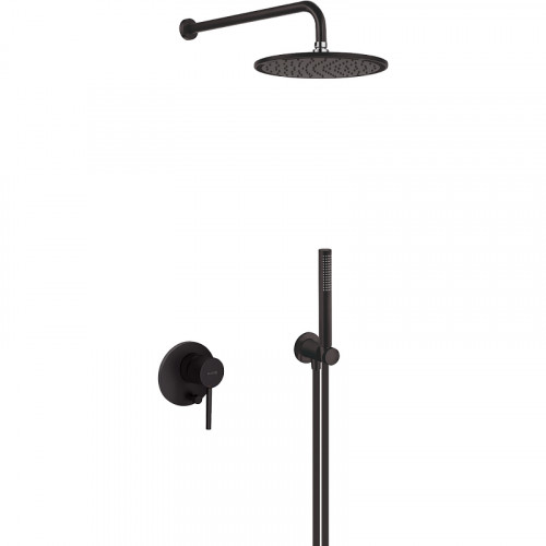 Душевая система Kludi Bozz 387363976 Черная матовая латунь встраиваемый