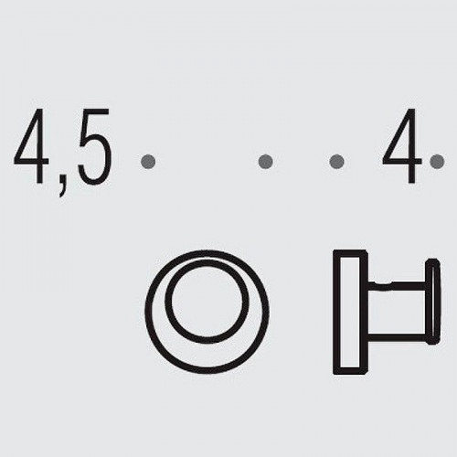 Крючок Colombo Design Plus W4917.GM Графит матовый